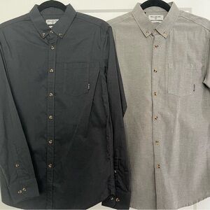 Billabong button down men shirts lot of 2 size small